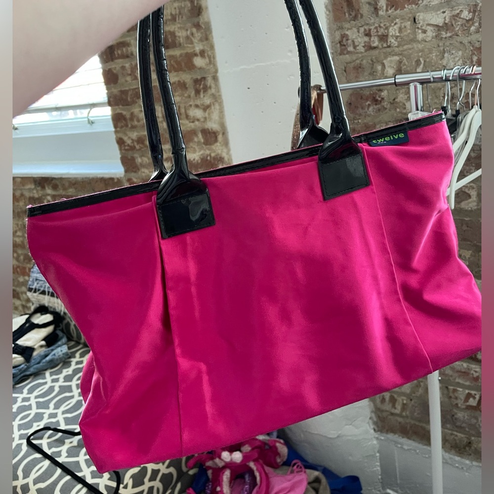 NEVER USED: Hot Pink Silk Large Bag